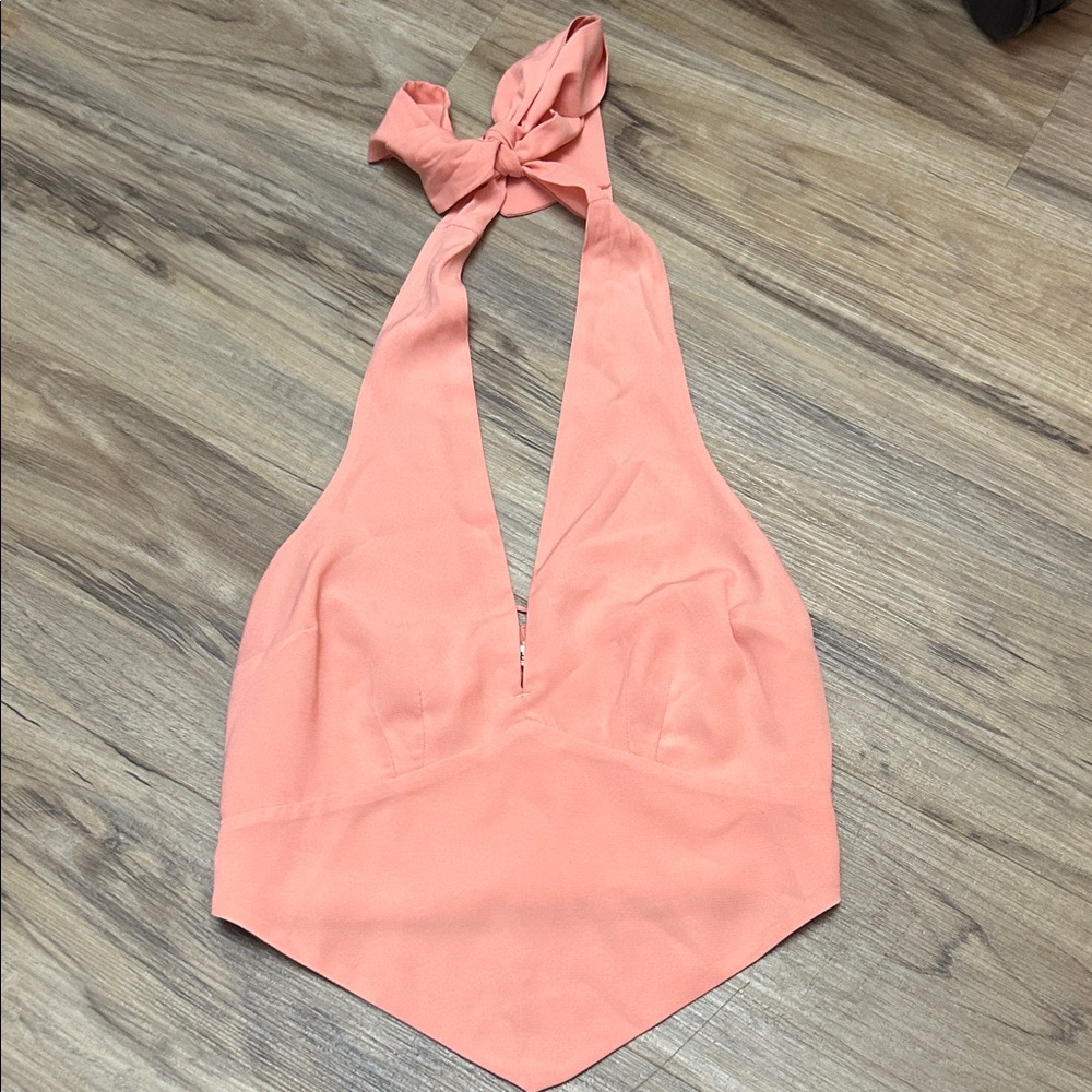 Abercrombie & Fitch Coral Halter Tank Top